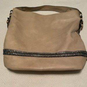 Faux Leather Sparkle Stipe Purse